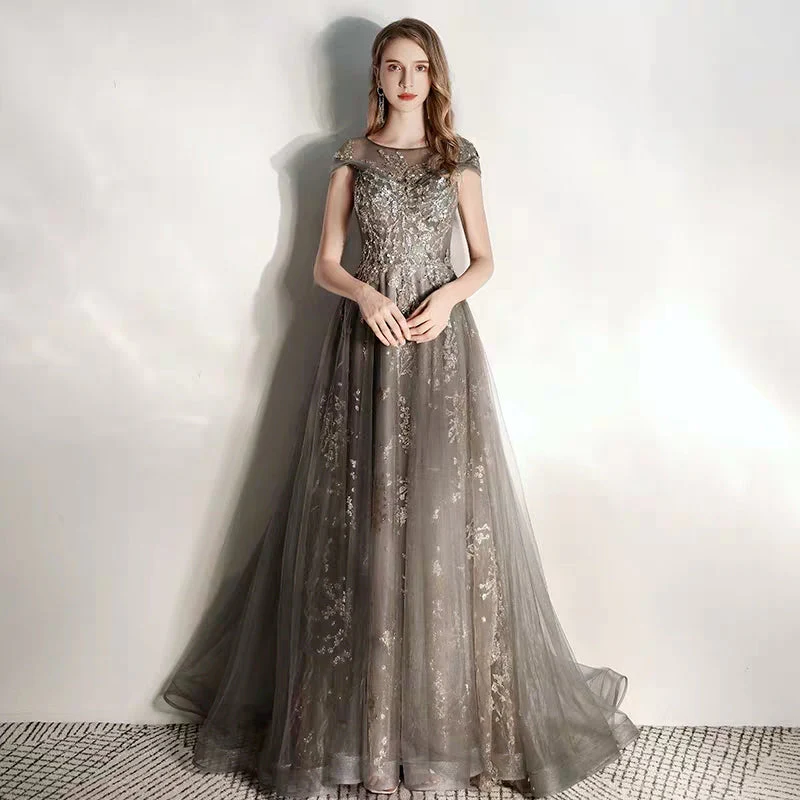 Annual party evening dress skirt female banquet new temperament temperament queen winter party high-end dress ladies | Amehandmadesg - Image 2