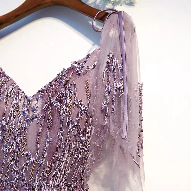 Banquet evening dress women new v collar model show thin usual can wear temperament party party dress summer - Image 3