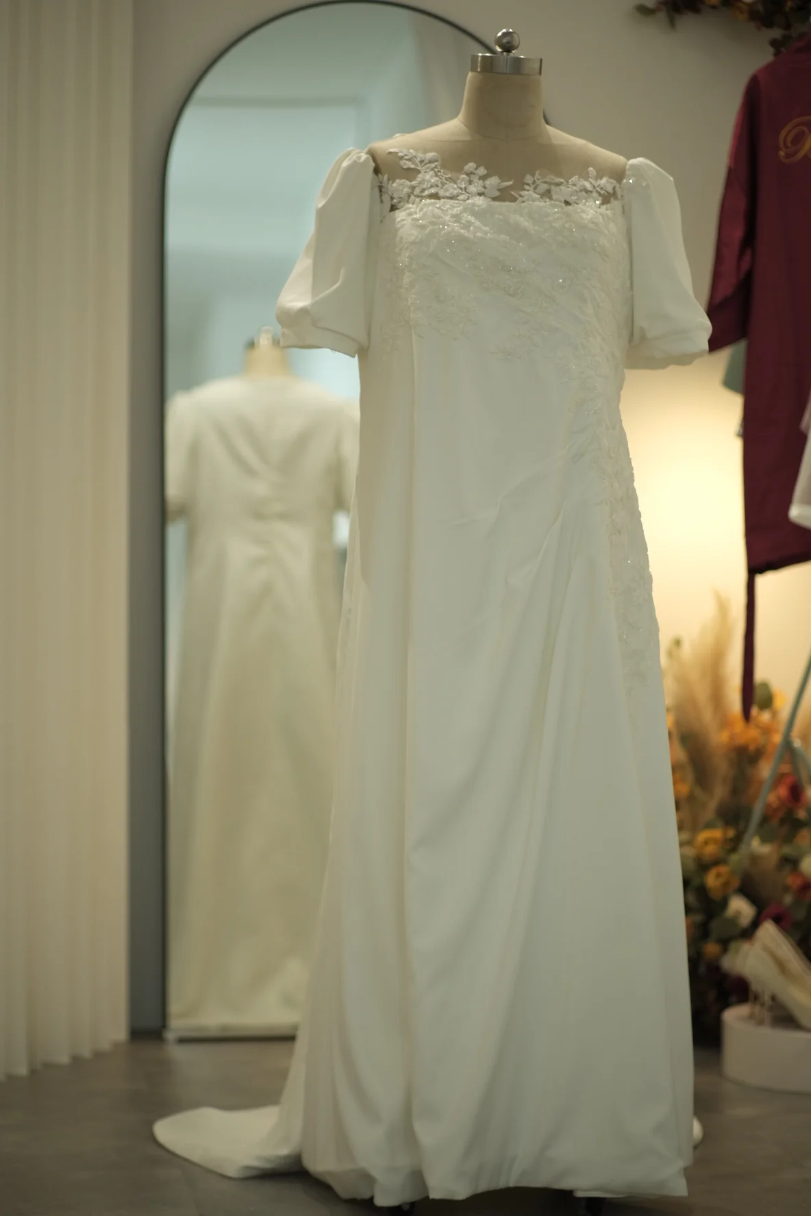 Lux Half Lace Beaded Size 5XL Wedding Gown | Ready-to-Wear - Image 2
