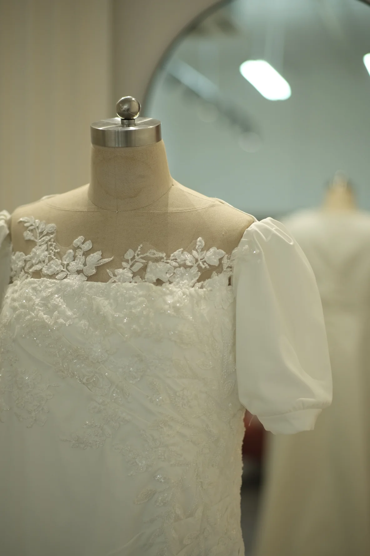 Lux Half Lace Beaded Size 5XL Wedding Gown | Ready-to-Wear - Image 5