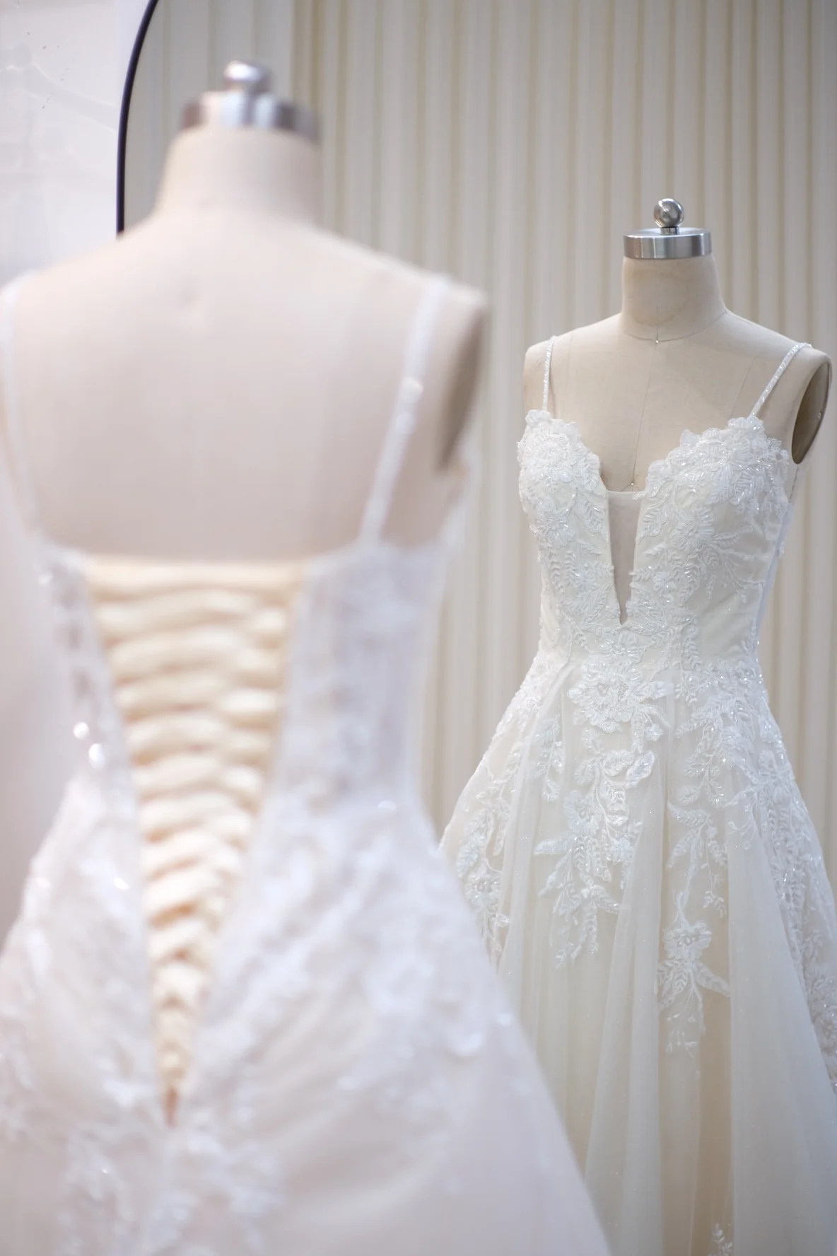 Lux Fabric Full Glitter with Beaded Wedding Gown Size M | Ready-to-Wear - Image 2