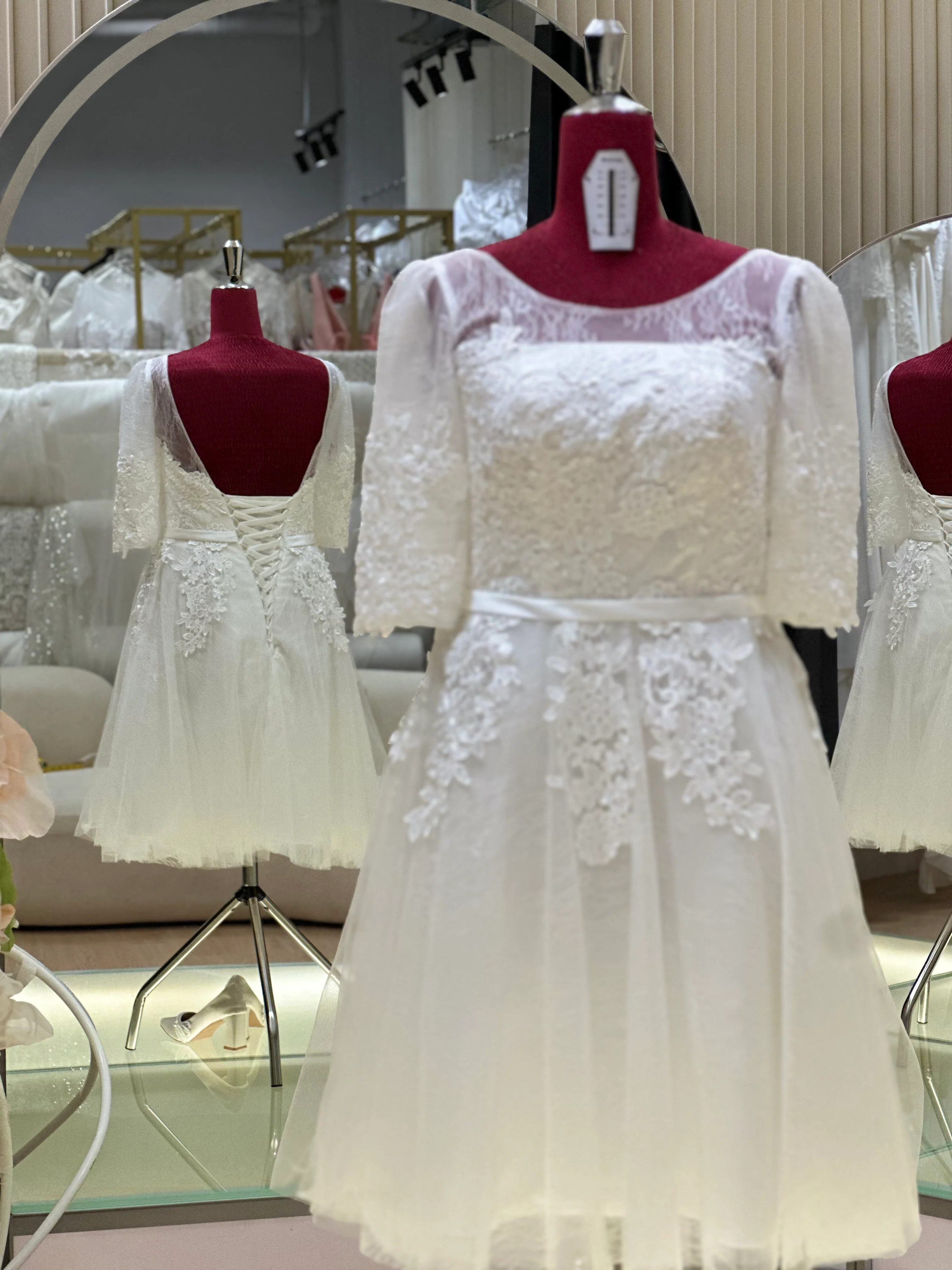 Half-Lace Wedding Gown Size XL-3XL Bust 90-100 | Ready-to-Wear - Image 7