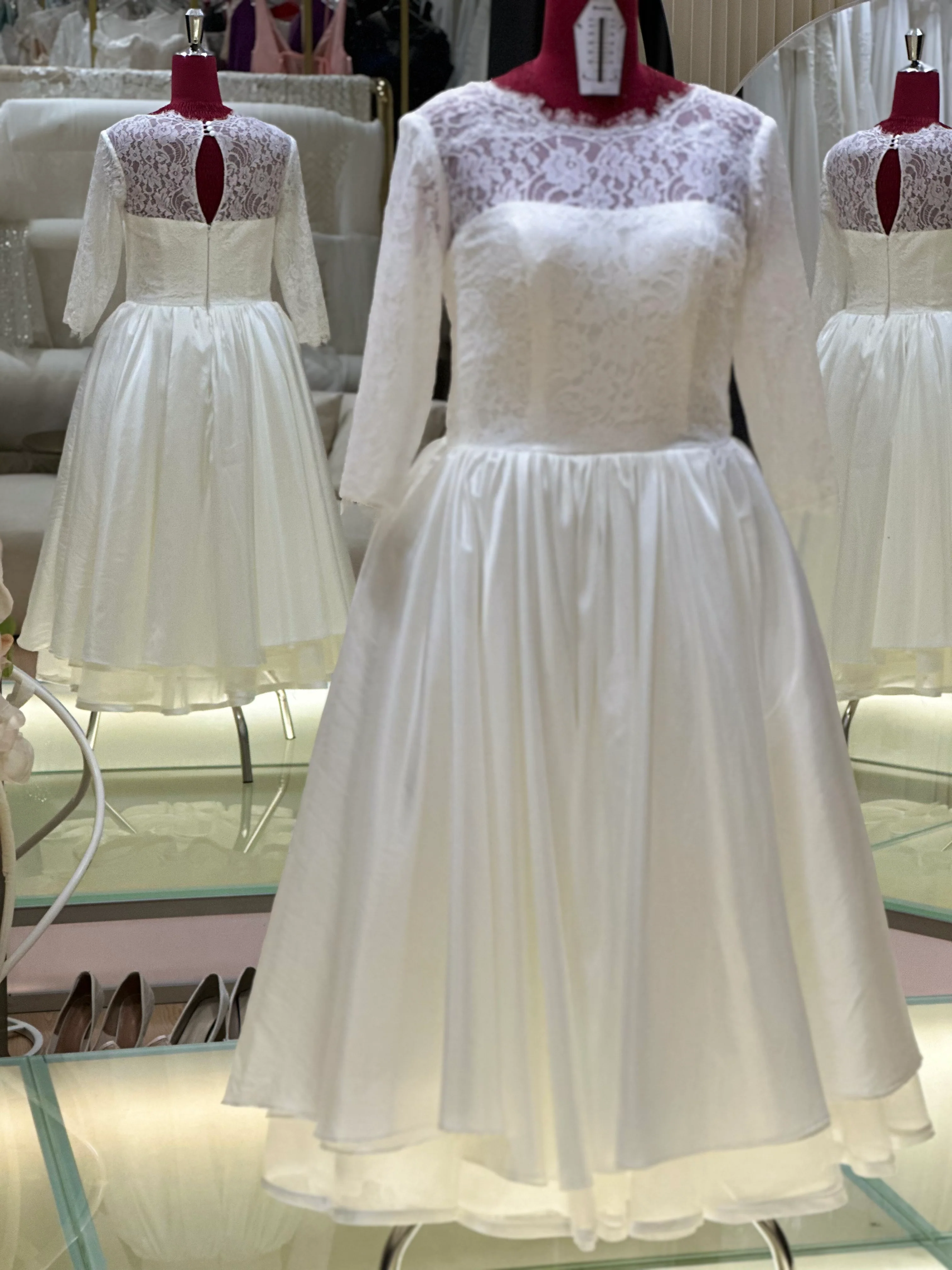 Half-Lace Wedding Gown Size XXL Bust 96 | Ready-to-Wear - Image 3