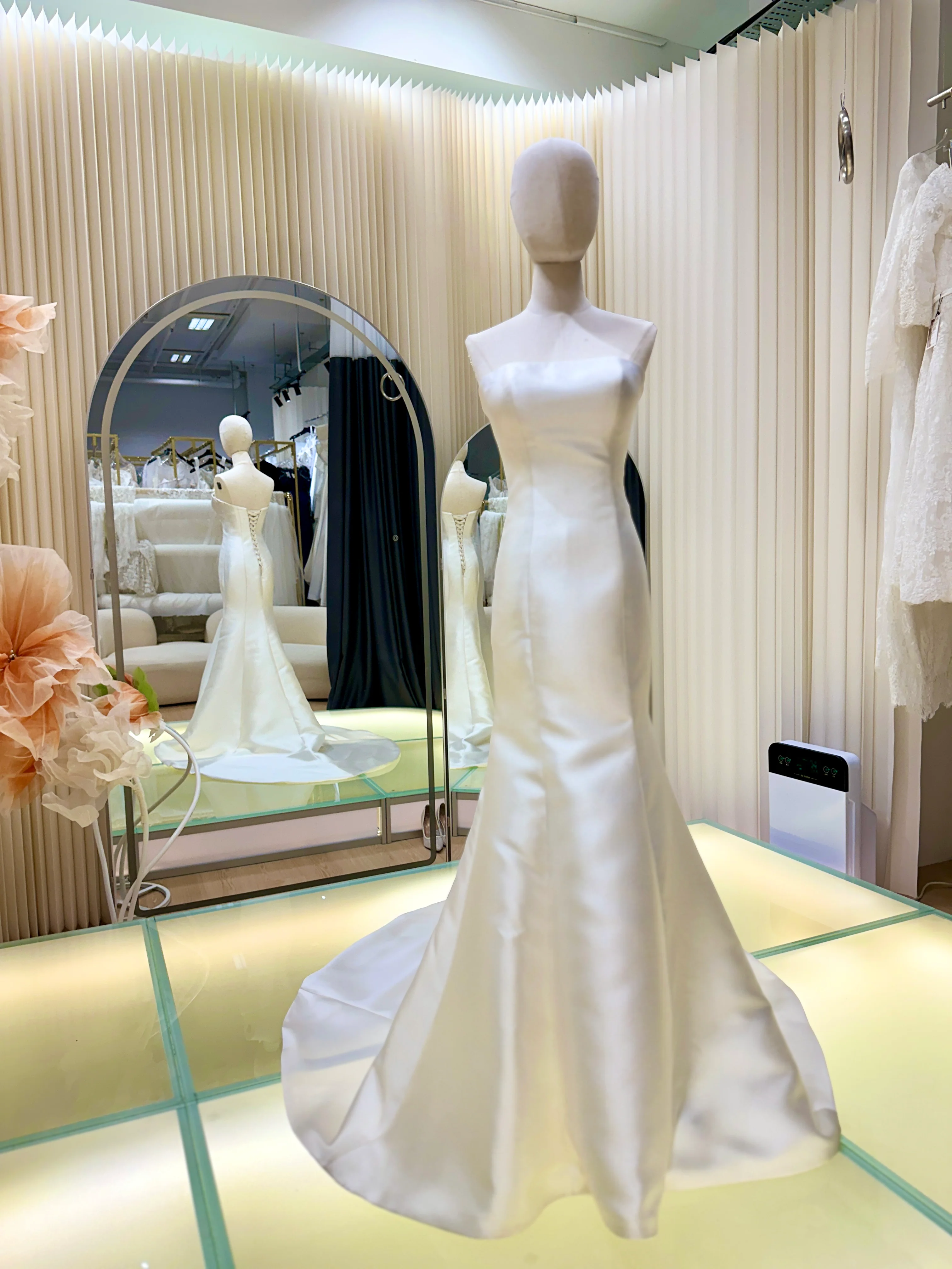 Serene Elegance Pleated Luxury Wedding Gown | Ready-to-Wear - Image 2