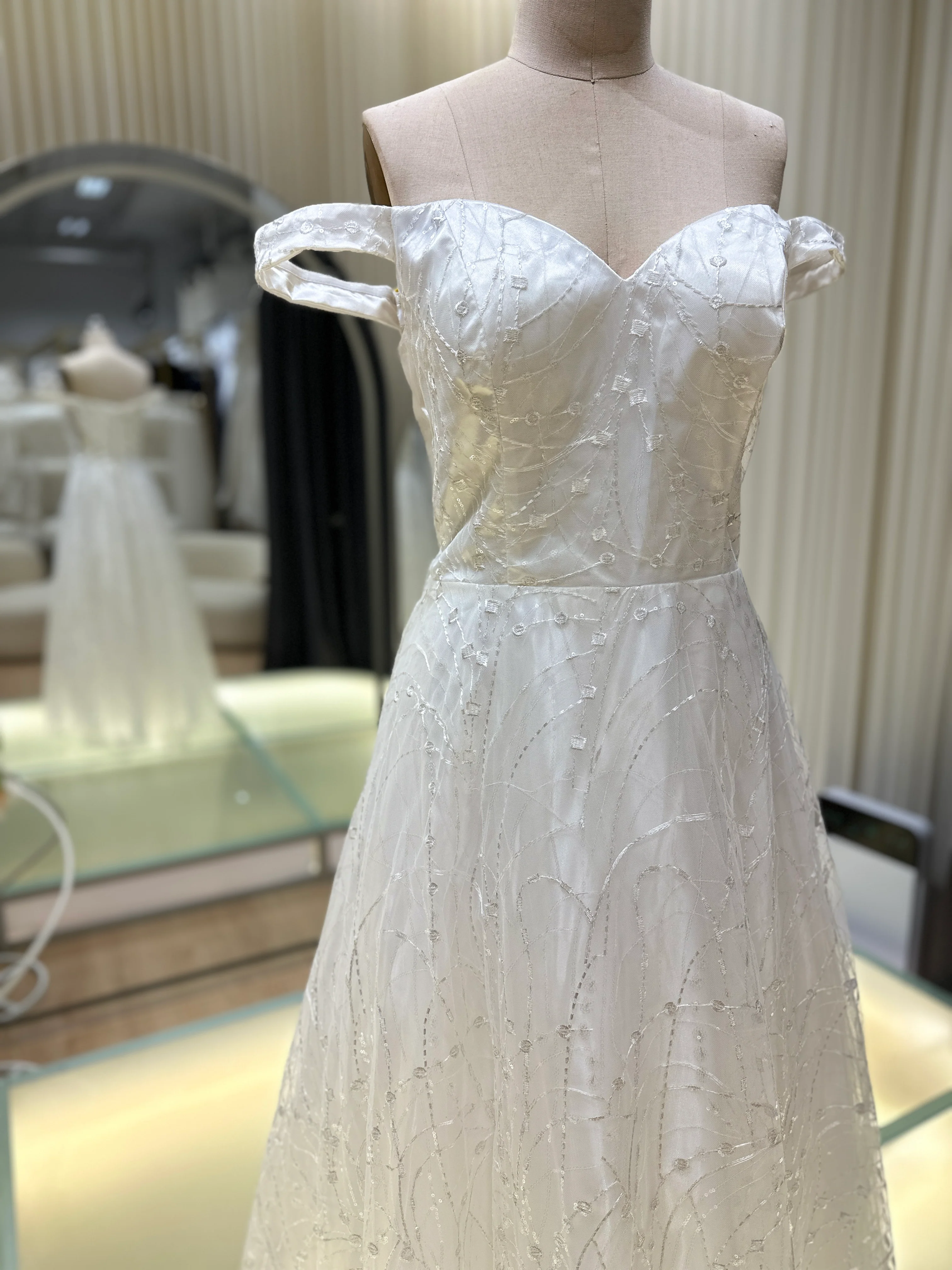 Divine Elegance Full Lace Wedding Gown | Ready-to-Wear - Image 3
