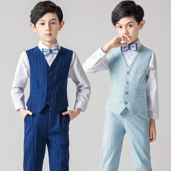 Boys Classic Suit Flower Girl Dress Piano Performance Costume Jacket | Amehandmadesg - Image 2