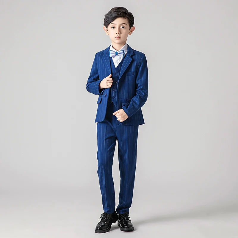Boys Classic Suit Flower Girl Dress Piano Performance Costume Jacket | Amehandmadesg - Image 8
