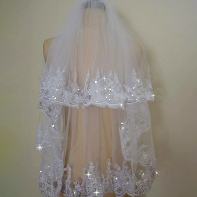 Bridal Veil Short Sequins - Image 3