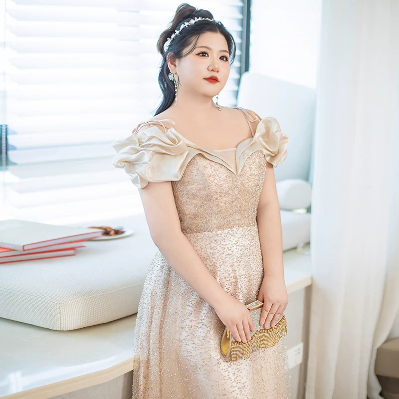 Champagne Evening Dress - Image 5