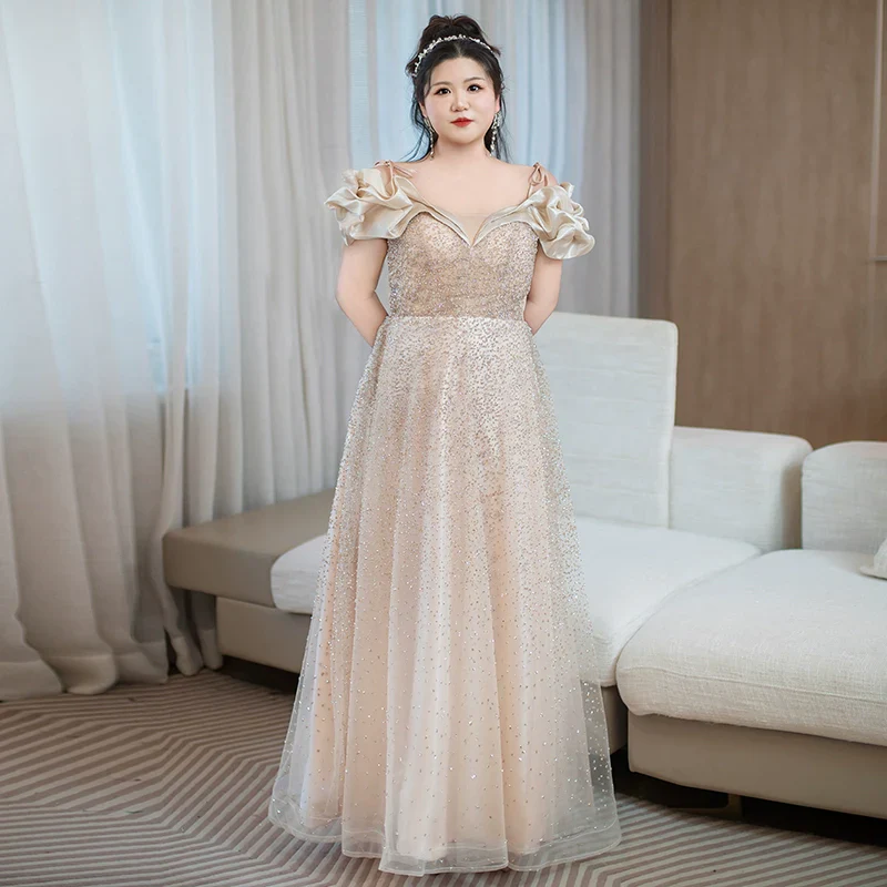 Champagne Evening Dress - Image 6