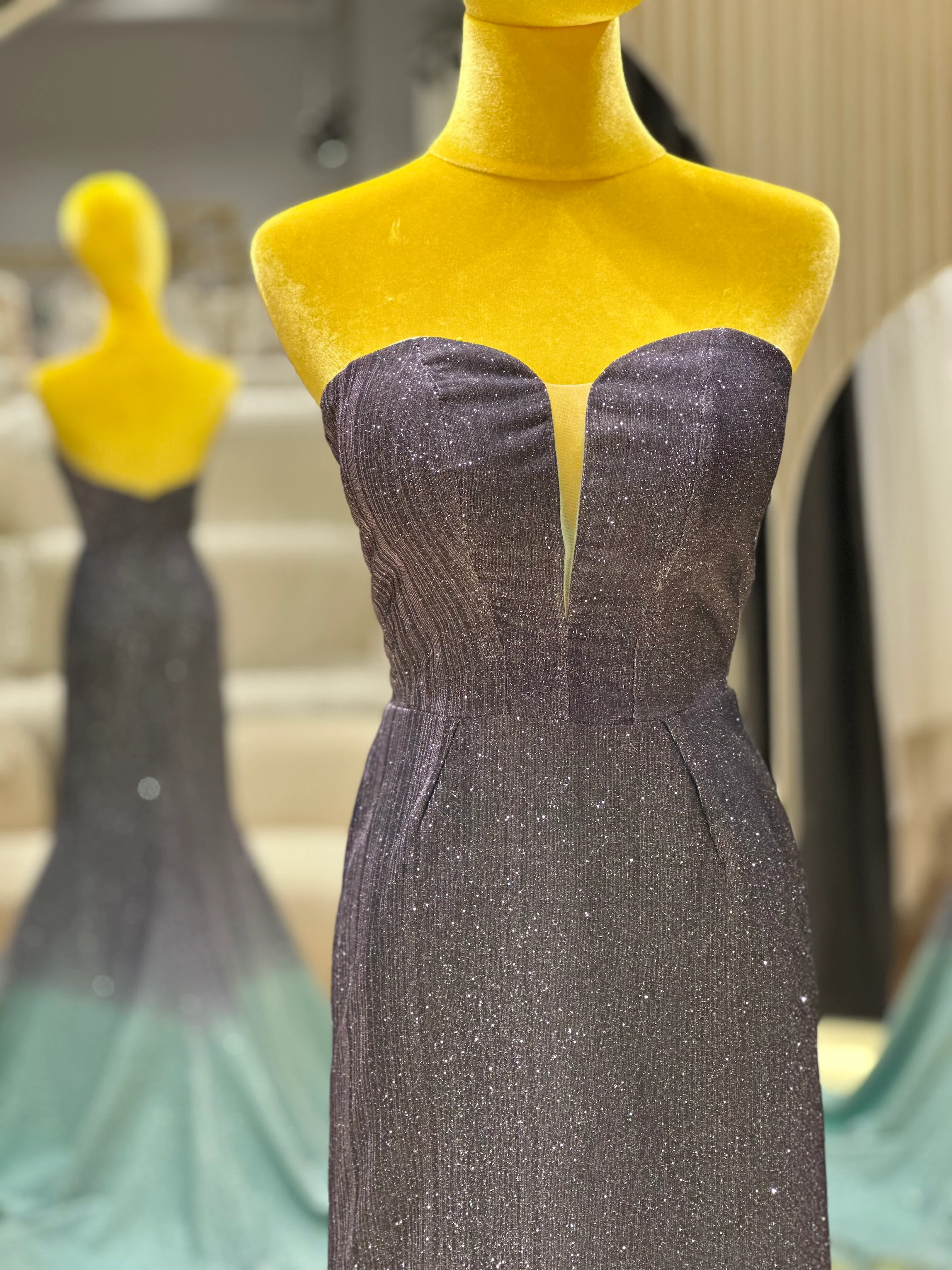 Golden Sunset Ombre Premium Evening Gown | Ready-to-Wear - Image 5
