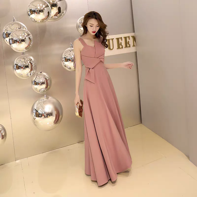 EG-SALE-AME-00171 Banquet evening dress women autumn long green elegant dress host sexy one shoulder party evening dress