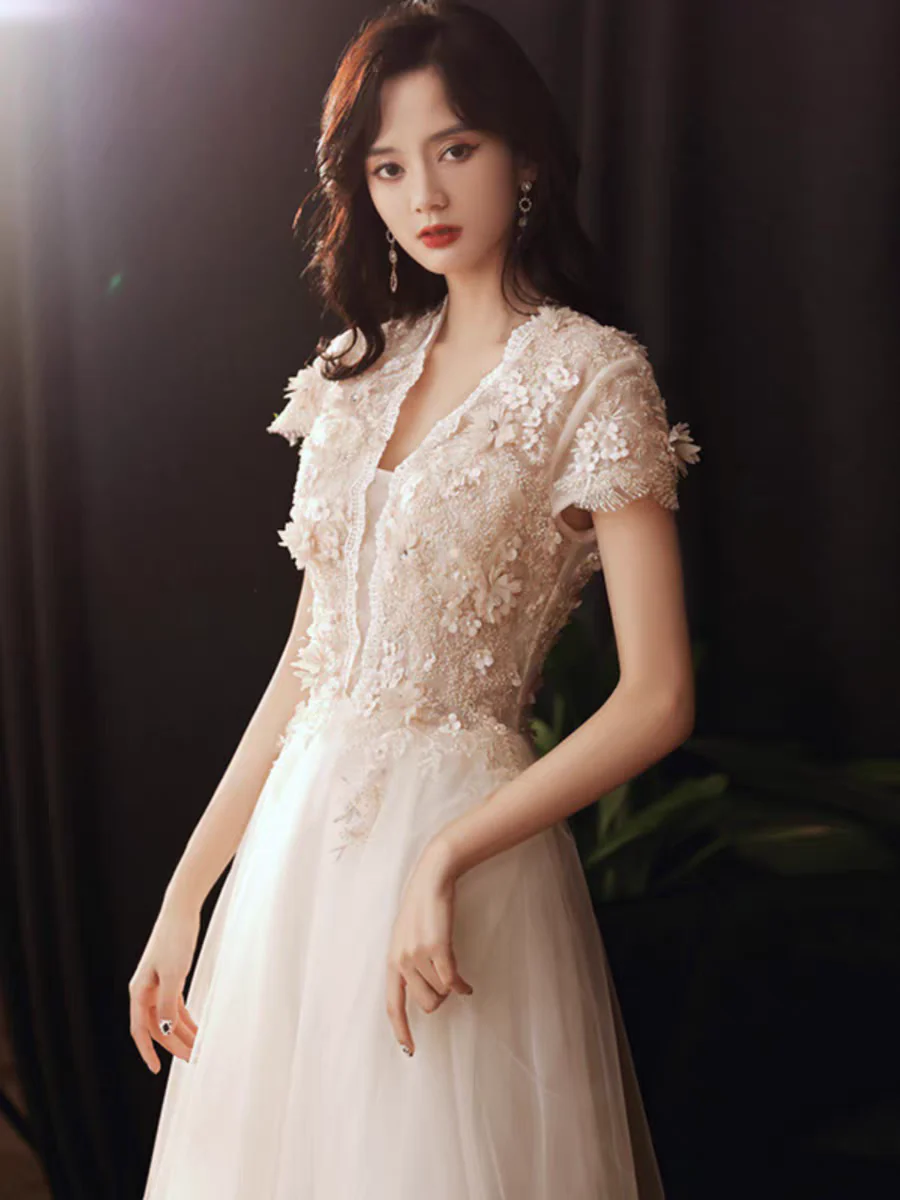 EG-SALE-AME-00207 French style Lemondtajoes annual party evening dress Tea lenght skirt female niche light luxury banquet temperament sparkling sequins - Image 2