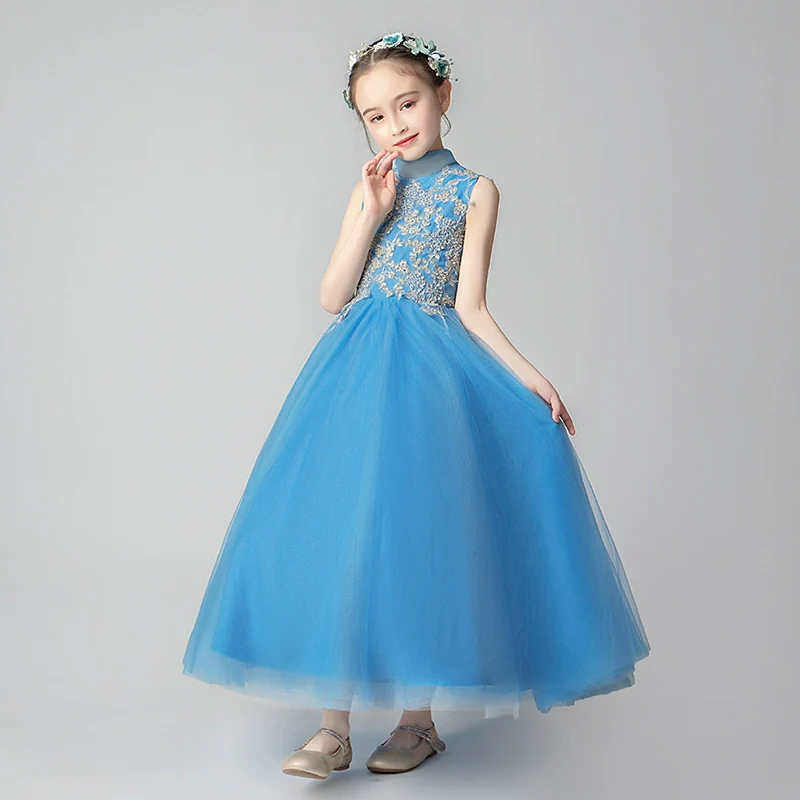 Elegant Kids Princess Evening Gown for Piano Performance & Weddings - Image 4