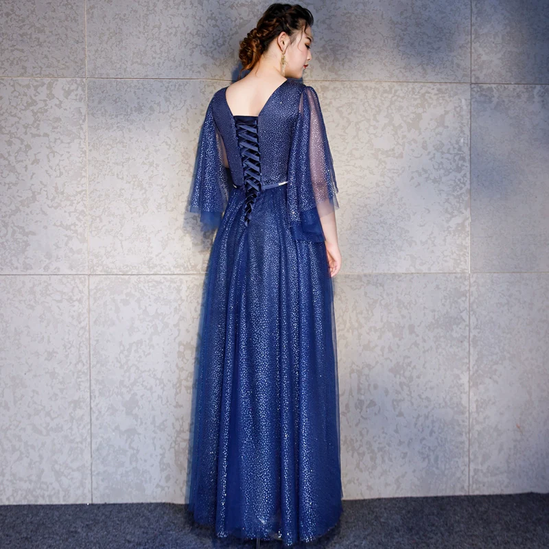 Elegant Large Size Evening Dress - Image 3
