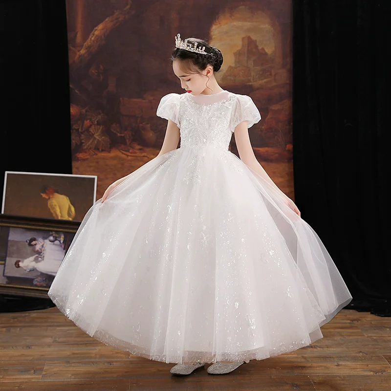 Elegant Princess Dress for Girls, Evening, Wedding, Piano Performance - Image 5