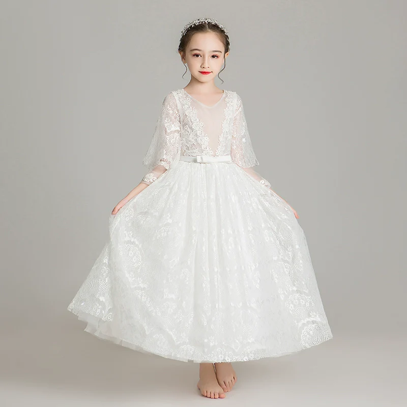 Elegant Princess Gown for Girls: Perfect Wedding, Piano Performance, Pageant Dress - Image 4