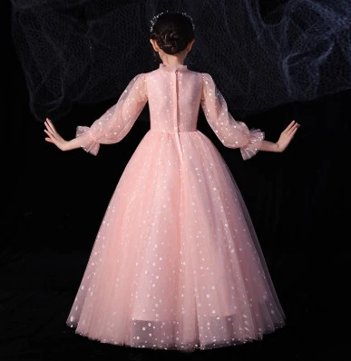 Elegant Princess Wedding Dress for Children's Piano Performance & Catwalk - Image 4