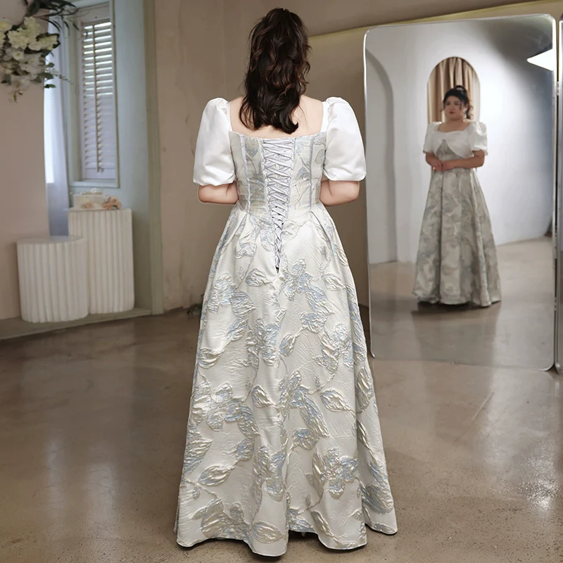 Elegant White Evening Dress - Image 4