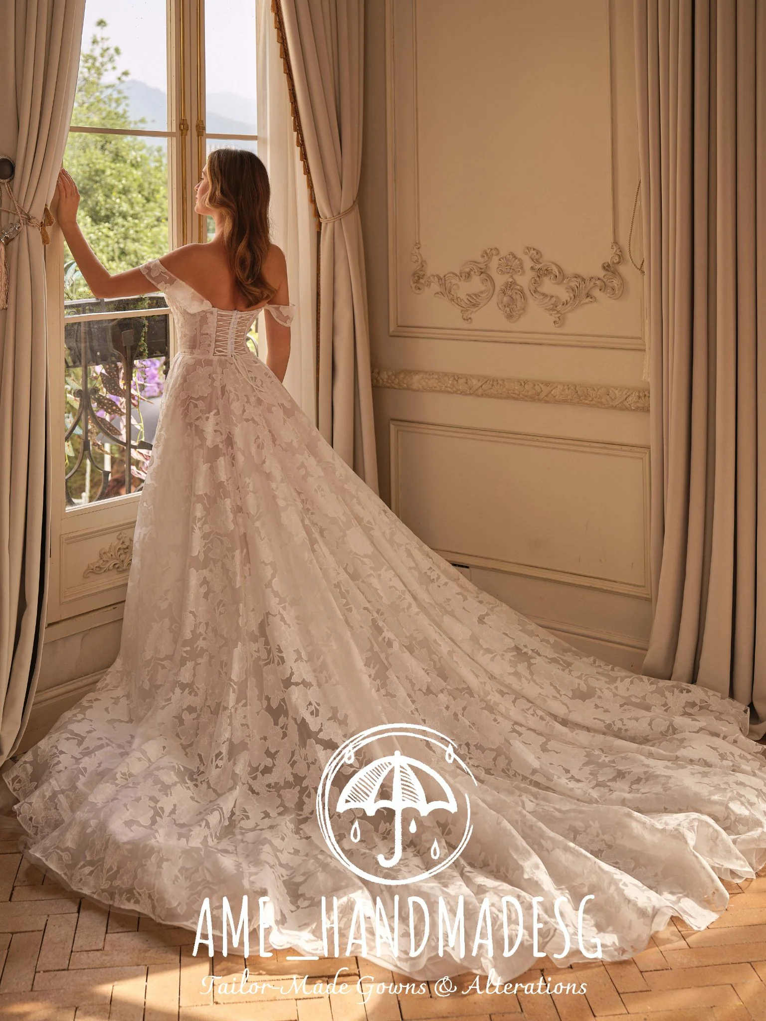 Timeless Lace Romance – A Custom Bridal Gown of Pure Elegance - Image 2