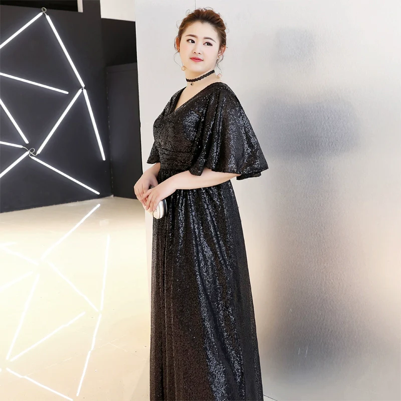 Evening Dress Black Plus Size Fitted - Image 4