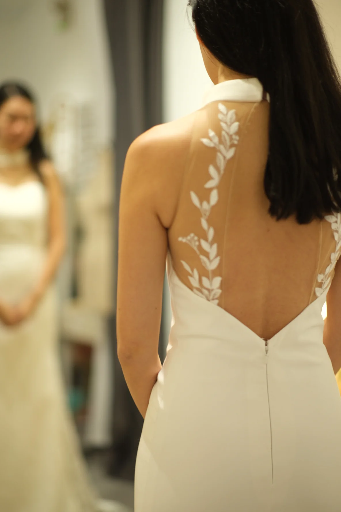 Gown trying with Stylish