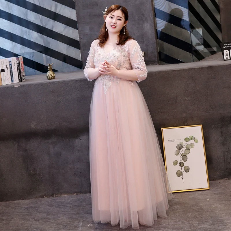 Fuchsia Bridesmaid Evening Dress - Image 6