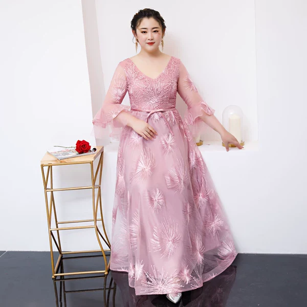 Fuchsia Bridesmaid Evening Dress - Image 5