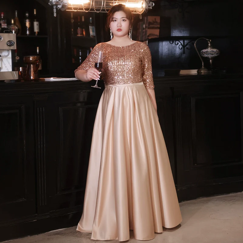 Gold Evening Dress for Women | Amehandmadesg - Image 3