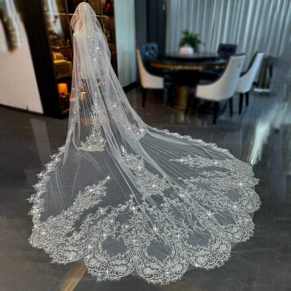 Handmade Wedding Veil 3.5m Long - Image 5