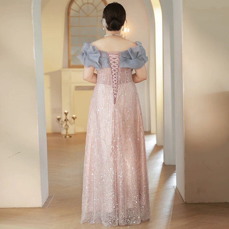 High-End Fitted Evening Dress - Image 3