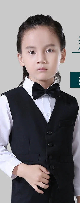 Korean Style Children's Leisure Suit: Flower Boy Jacket Set - Image 4