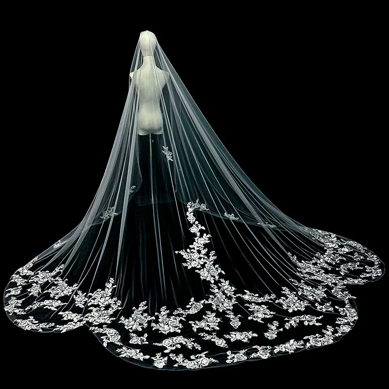 Lace Wedding Veil - Image 6