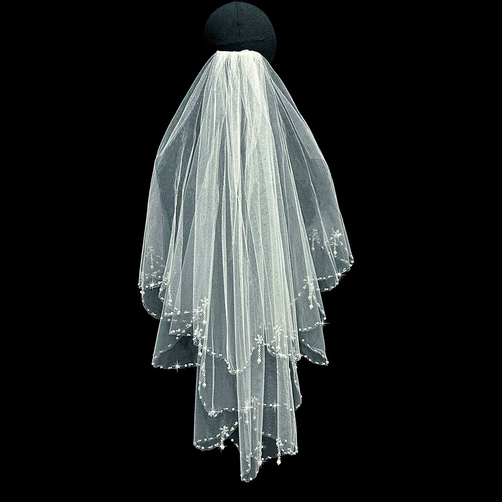 Pearl Bridal Veil Accessory - Image 3