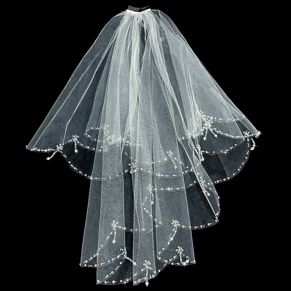 Pearl Bridal Veil Accessory - Image 5