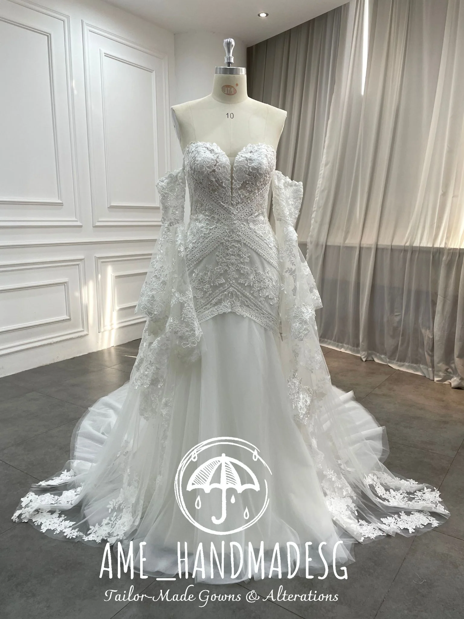 Celestial Embrace — An Exquisite Lace Bridal Gown