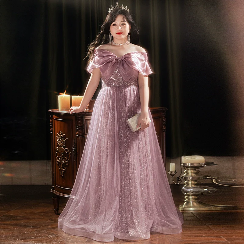 Purple Evening Dress - Image 6