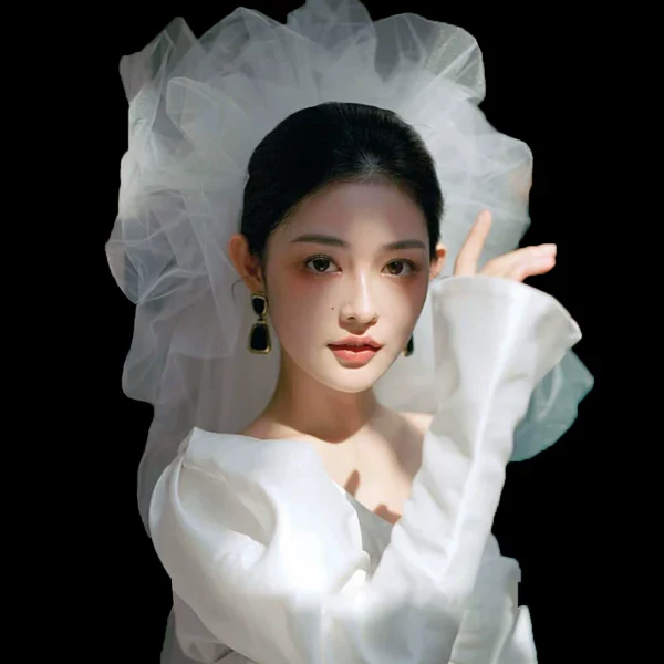 Retro Long Hair Accessory for Bride - Image 2