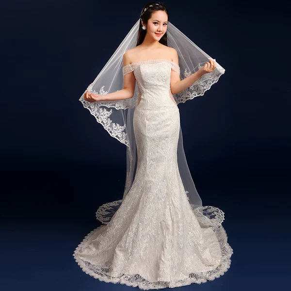 Silhouette Braid Wedding Veil Accessory - Image 2