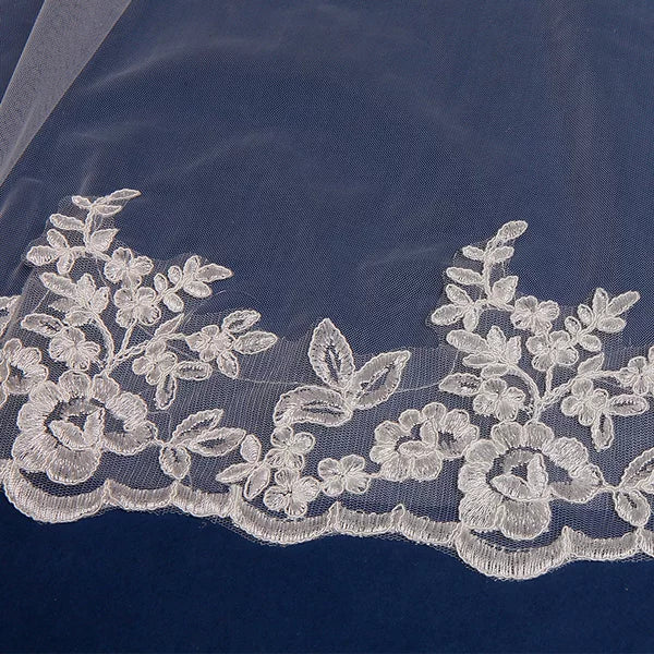 Silhouette Braid Wedding Veil Accessory - Image 5