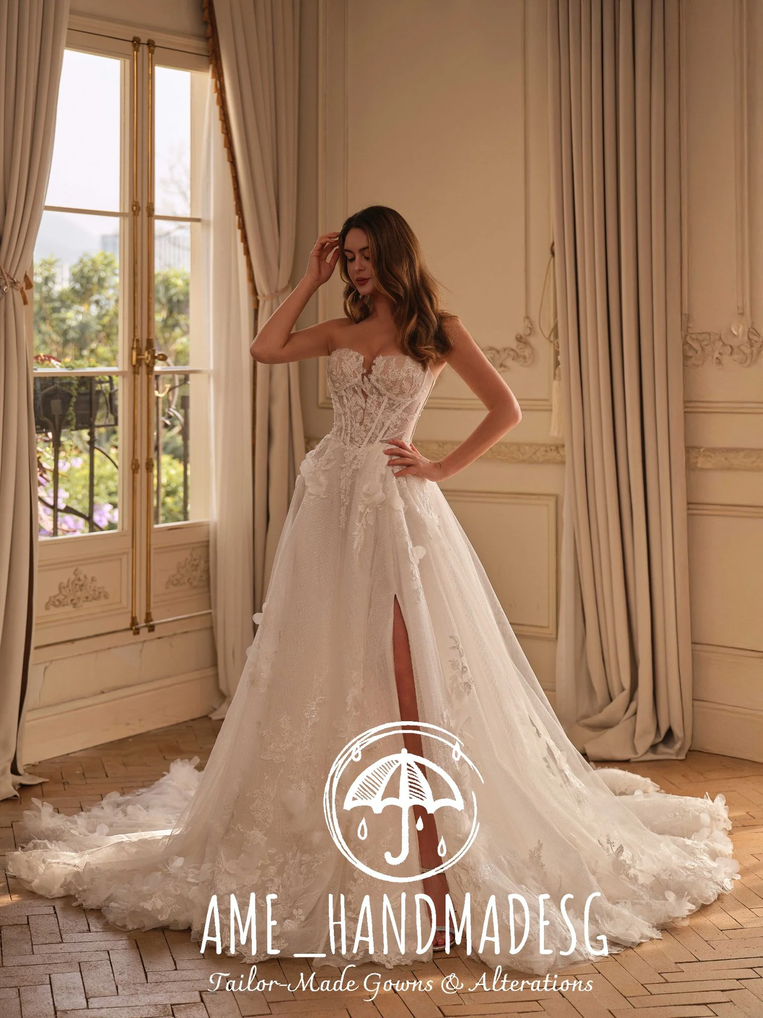 Whispered Vows — A Romantic Lace Bridal Gown
