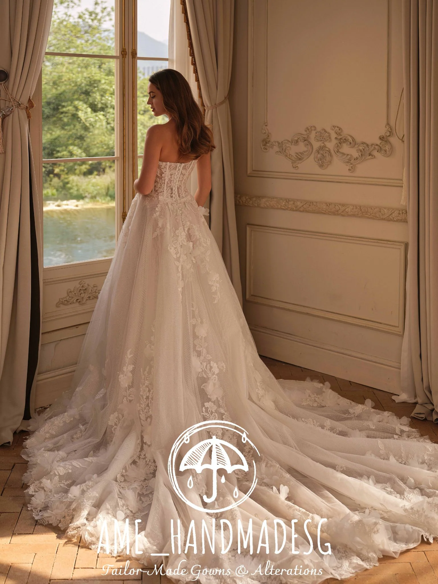 Whispered Vows — A Romantic Lace Bridal Gown - Image 2