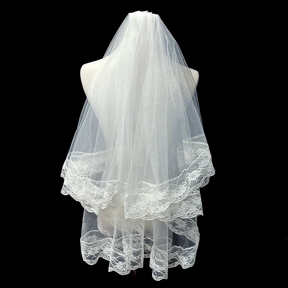 Wedding Black Lace Veil - Image 5