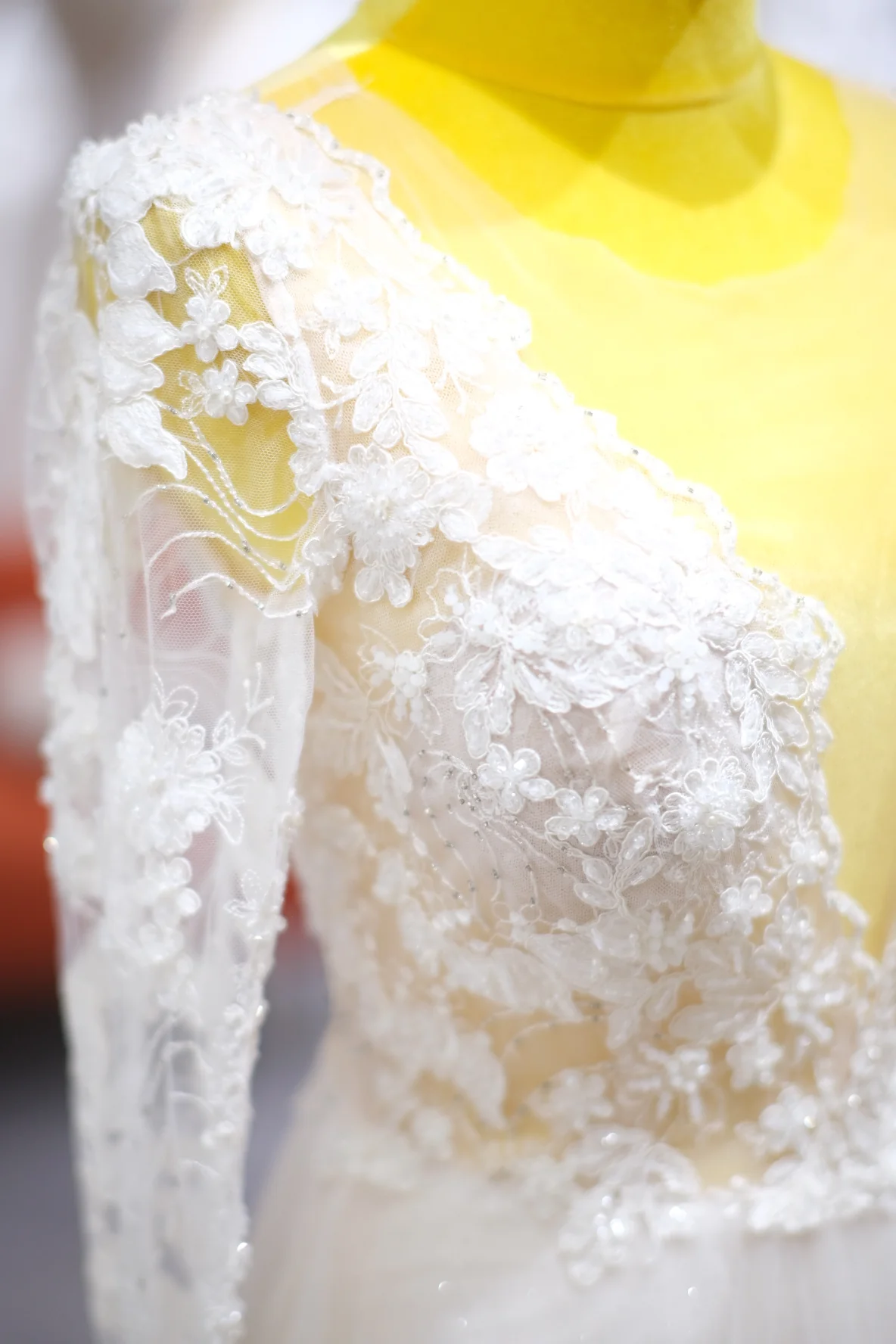 Lux Half Lace Beaded & Glitter Wedding Gown | Ready-to-Wear - Image 4