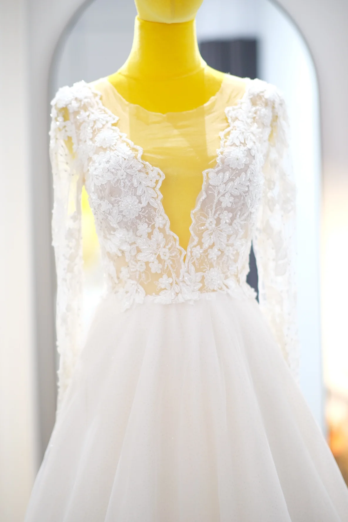 Lux Half Lace Beaded & Glitter Wedding Gown | Ready-to-Wear - Image 7