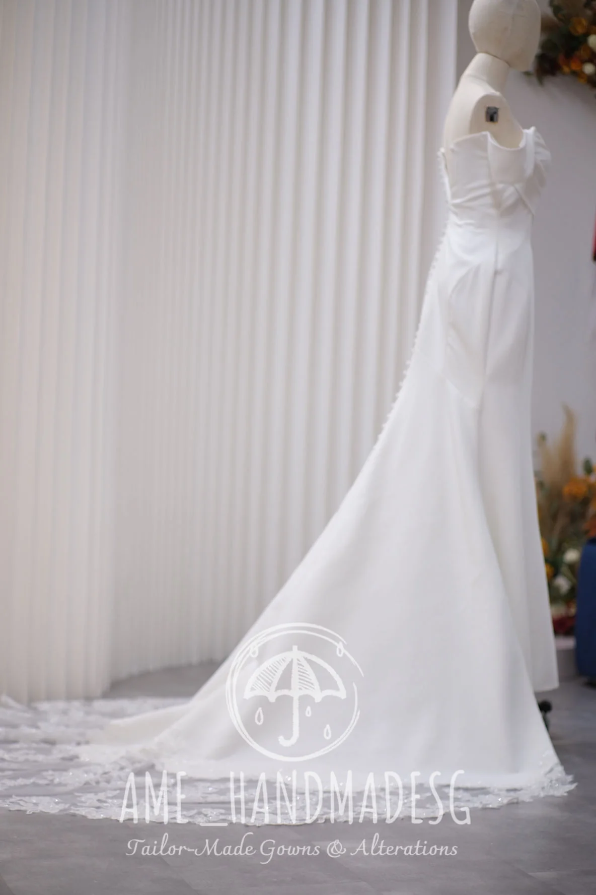 Lux Half Lace Beaded XS Wedding Gown | Ready-to-Wear - Image 4