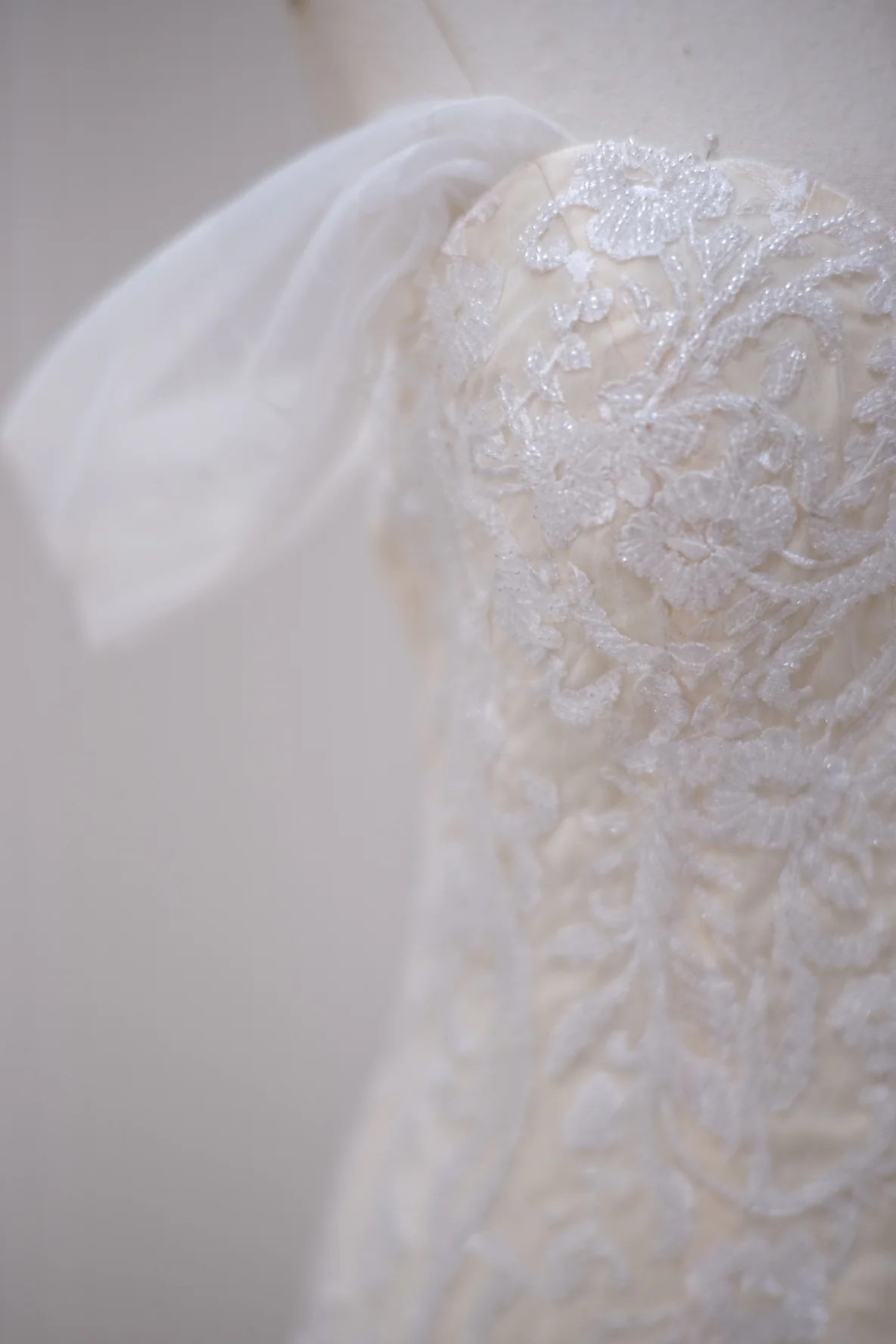Premium Full Beaded Size S Wedding Gown | Ready-to-Wear - Image 8