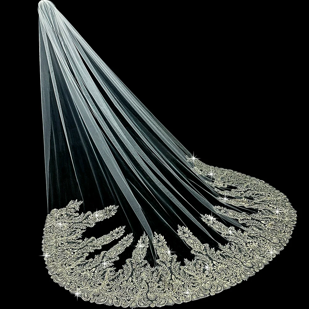 Wedding Veil Beaded Embroidery - Image 4