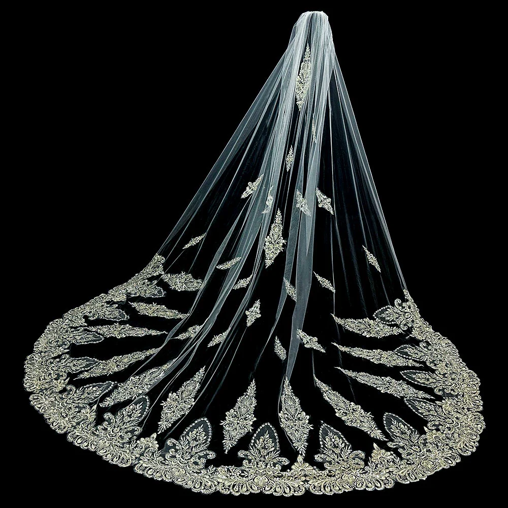 Wedding Veil Beaded Embroidery - Image 2