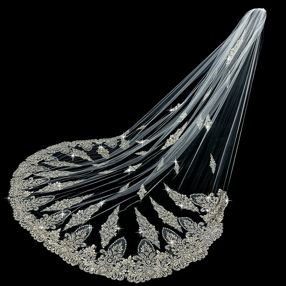Wedding Veil Beaded Embroidery - Image 4